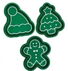 Kit Natal 1 Mini Cortadores com 3 Unidades