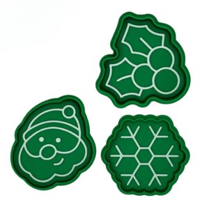 Kit Natal 2 Mini Cortadores com 3 Unidades